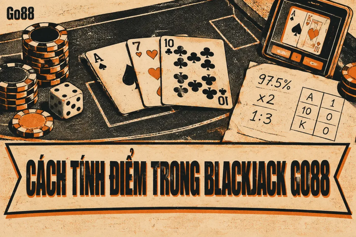 chơi tốt Blackjack, điều đầu tiên bạn cần nắm vững chính là cách tính điểm - Blackjack Go88 – Đối Đầu Nhà Cái Với 21 Điểm